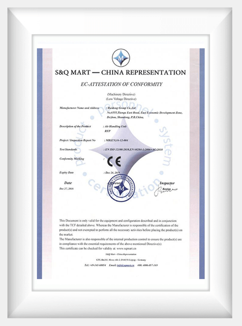 Certification CE