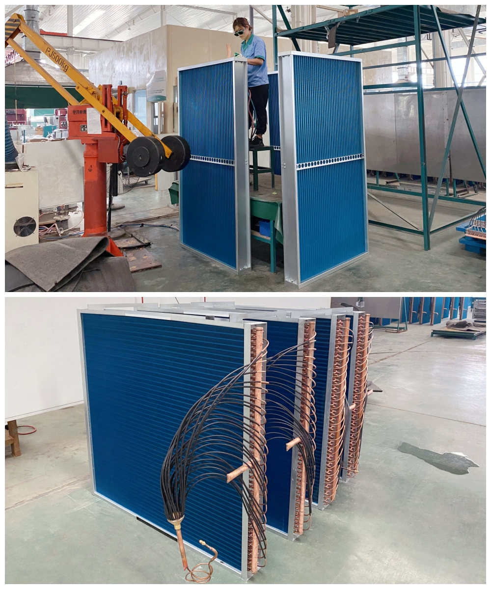 Figure 6 Ligne de production de l'&eacute;vaporateur du condenseur de la coque et du tube
