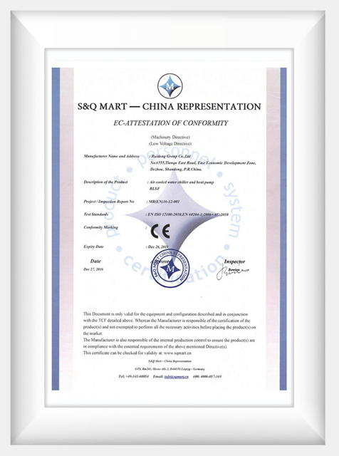 Certification CE